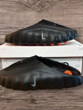Nike Mind 001 Slides "Black Chrome" - Size 12